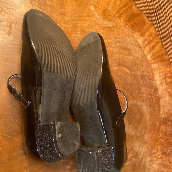 SO Girls Patent Leather Mary Jane with Sparkle Heel Size 5 EUC - Picture 5 of 6